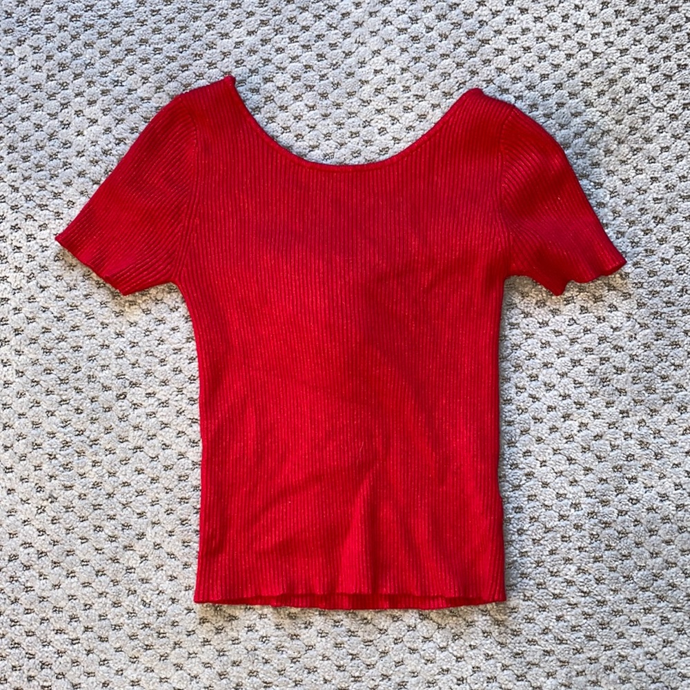 Red Crop Top